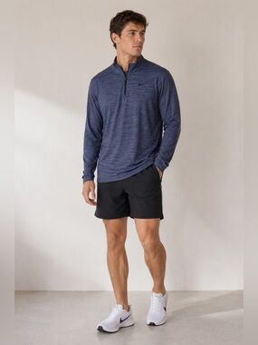 Nike Dri-FIT 1/4 Zip Pullover Men’s Size M Blue Long Sleeve Athletic Top